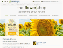 Tablet Screenshot of florists-bitterne.com